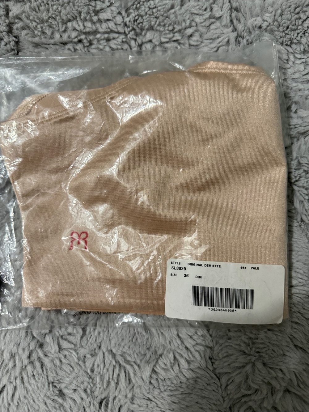 Ruby Ribbon Pale Beige Strapless Bandeau